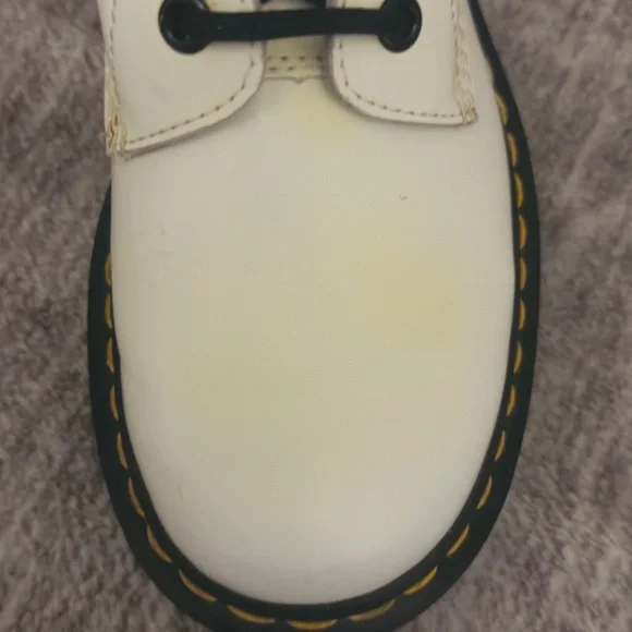 Dr. Martens White Leather Boots - Picture 3 of 8